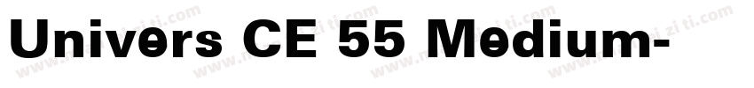Univers CE 55 Medium字体转换